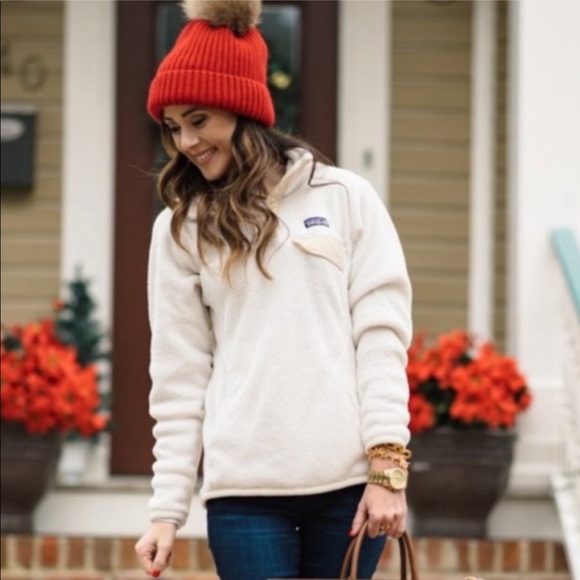 PATAGONIA Lightweight Synchilla Snap-T RE-TOOL Pullover Fleece Color Block M - Picture 7 of 13